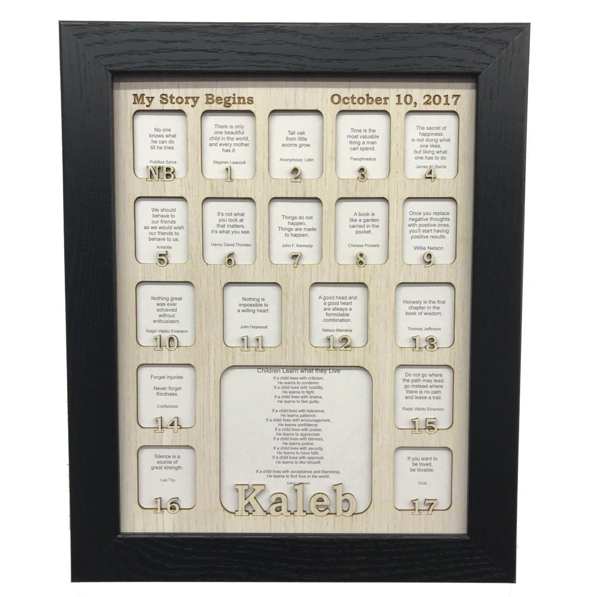 Newborn - 18 Picture Frame - Legacy Images - Picture Frames - 11x14 Picture Frame 12x16 picture frame 16x20 picture frame laser engraved