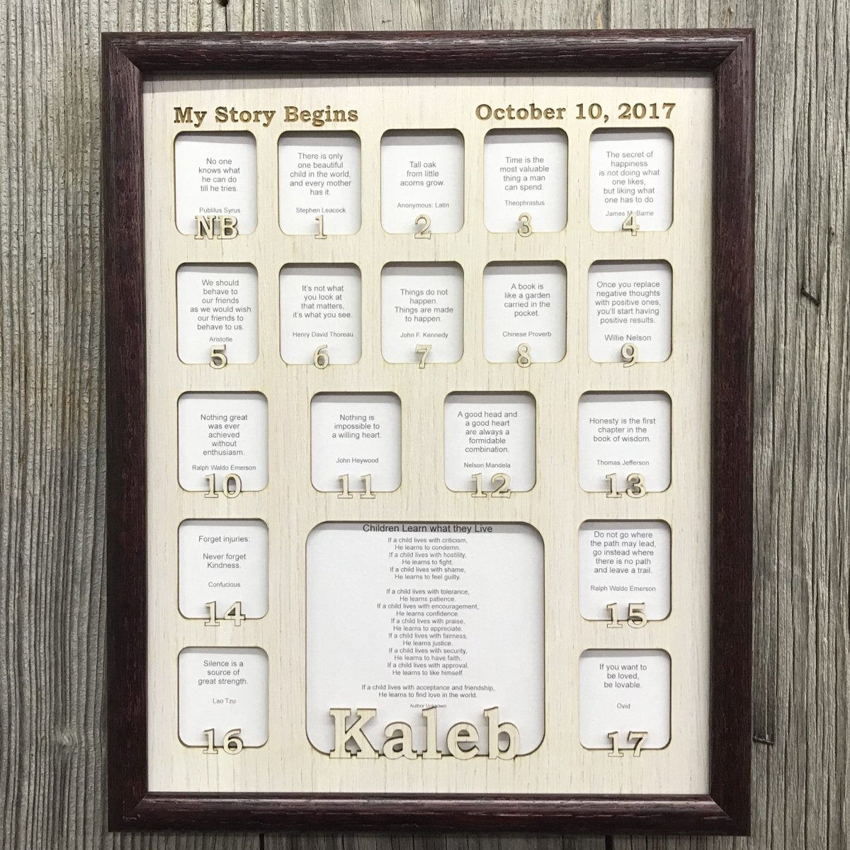 Newborn - 18 Picture Frame - Legacy Images - Picture Frames - 11x14 Picture Frame 12x16 picture frame 16x20 picture frame laser engraved