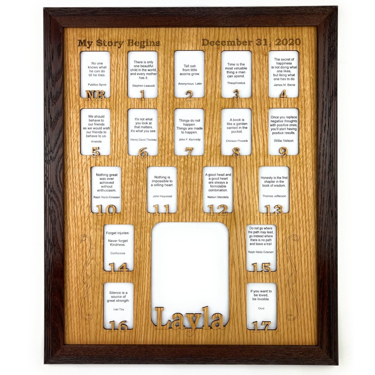 Newborn - 18 Picture Frame - Legacy Images - Picture Frames - 11x14 Picture Frame 12x16 picture frame 16x20 picture frame laser engraved