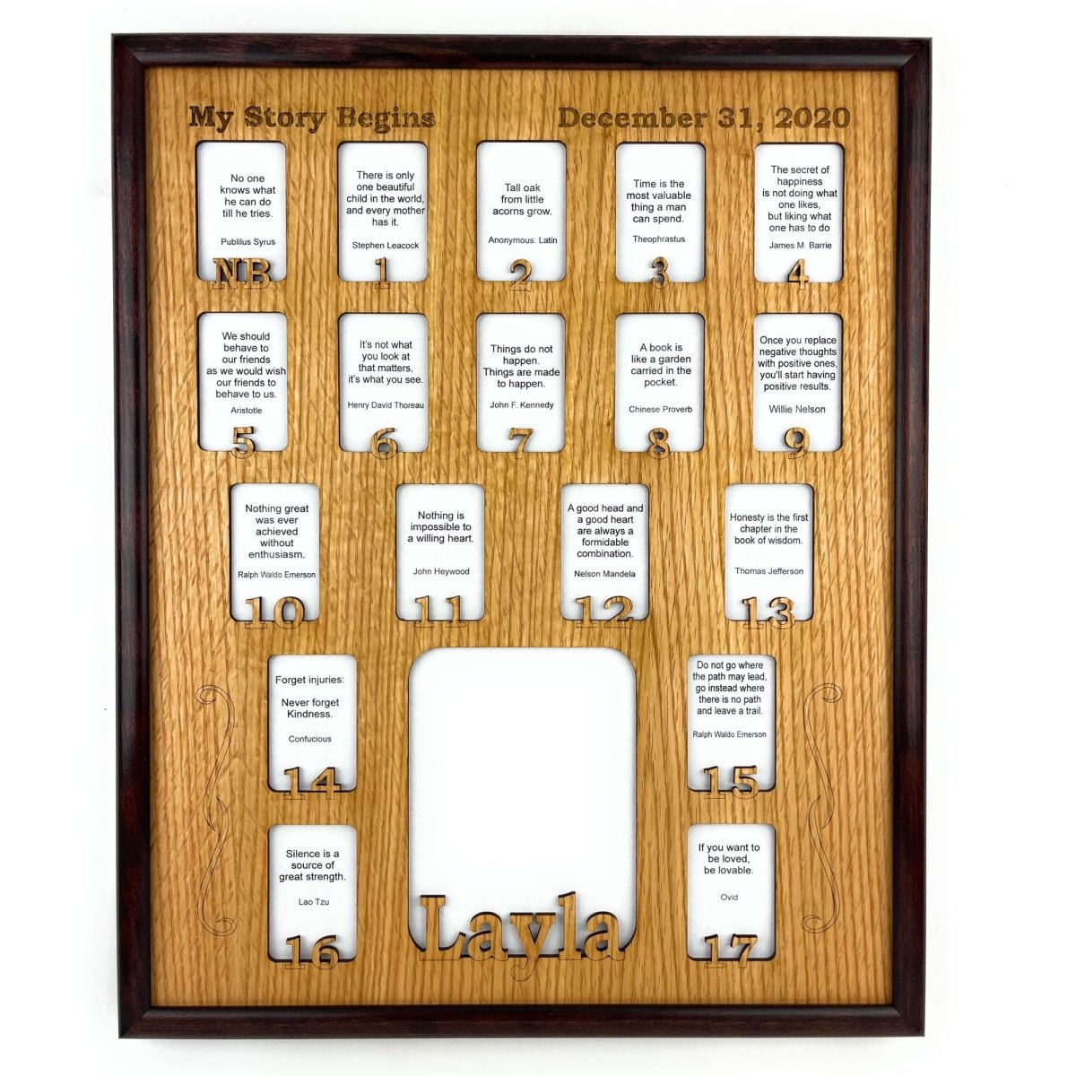 Newborn - 18 Picture Frame - Legacy Images - Picture Frames - 11x14 Picture Frame 12x16 picture frame 16x20 picture frame laser engraved