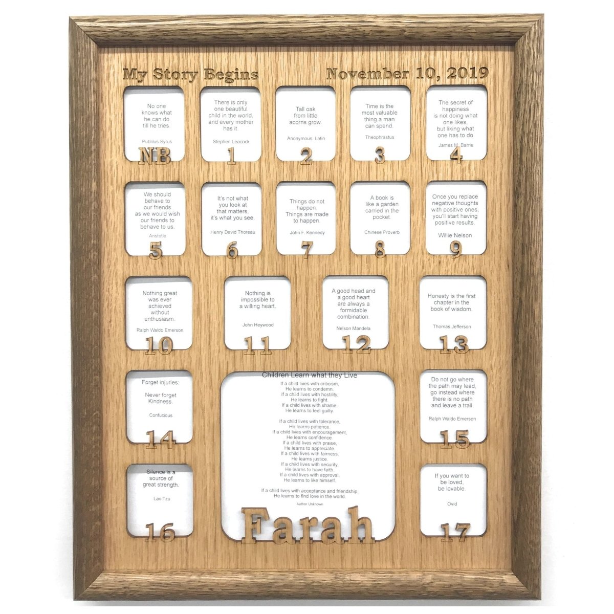 Newborn - 18 Picture Frame - Legacy Images - Picture Frames - 11x14 Picture Frame 12x16 picture frame 16x20 picture frame laser engraved