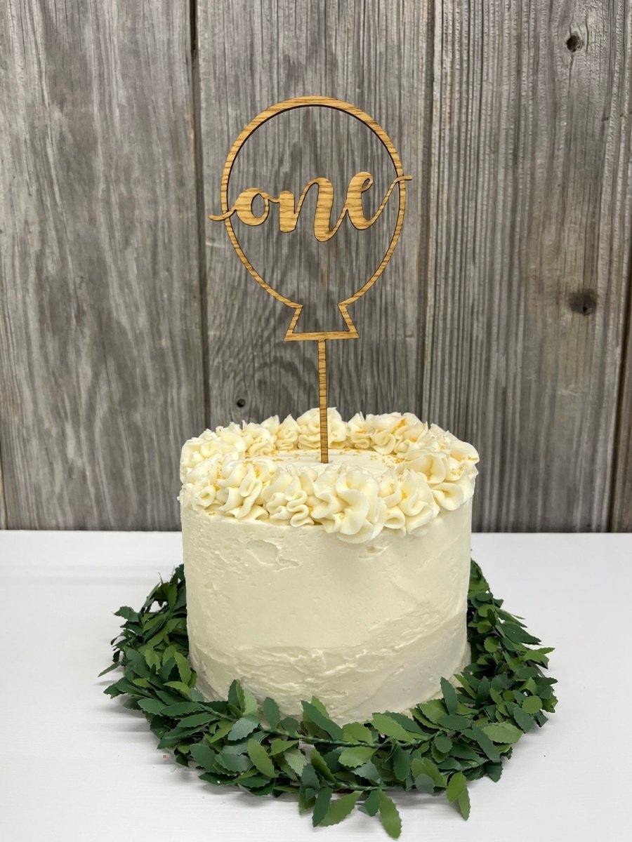 Number Cake Topper - Legacy Images - Cake Decorating Supplies - birthday cake topper laser engraved