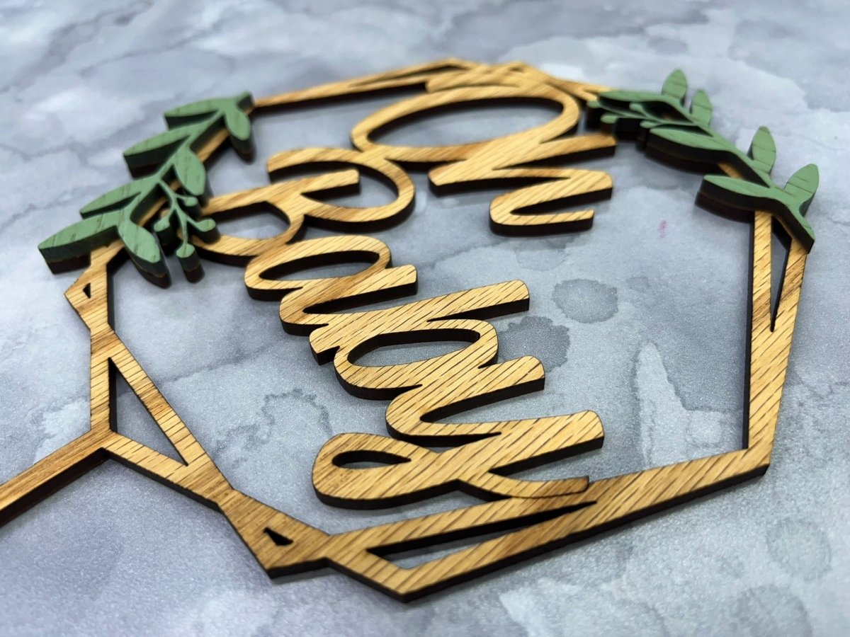 Oh Baby Cake Topper for Baby Shower - Legacy Images - Cake Decorating Supplies - baby baby shower cake topper laser engraved