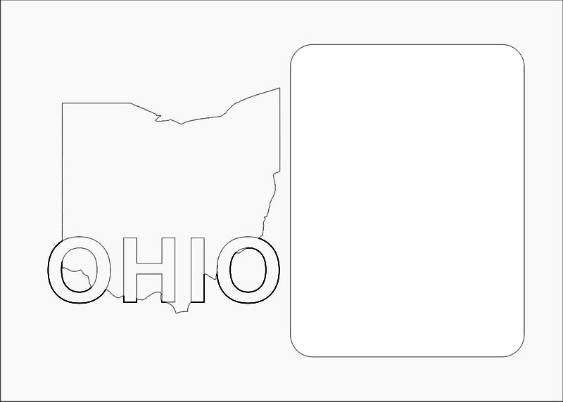 Ohio Picture Frame - Legacy Images - Picture Frames - 11x14 Picture Frame 5x7 picture frame picture frame laser engraved