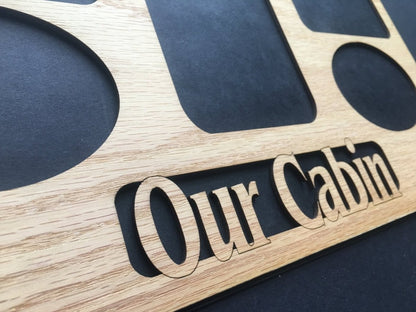 Our Cabin Picture Frame 11"x14" - Legacy Images - Picture Frames - 11x14 Picture Frame gifts for him hobbies laser engraved