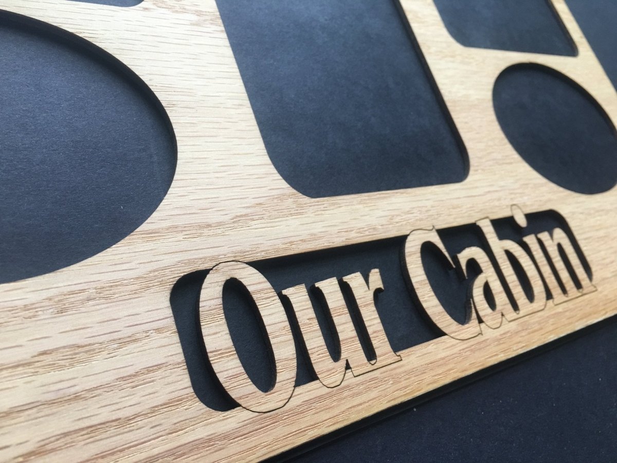 Our Cabin Picture Frame 11"x14" - Legacy Images - Picture Frames - 11x14 Picture Frame gifts for him hobbies laser engraved