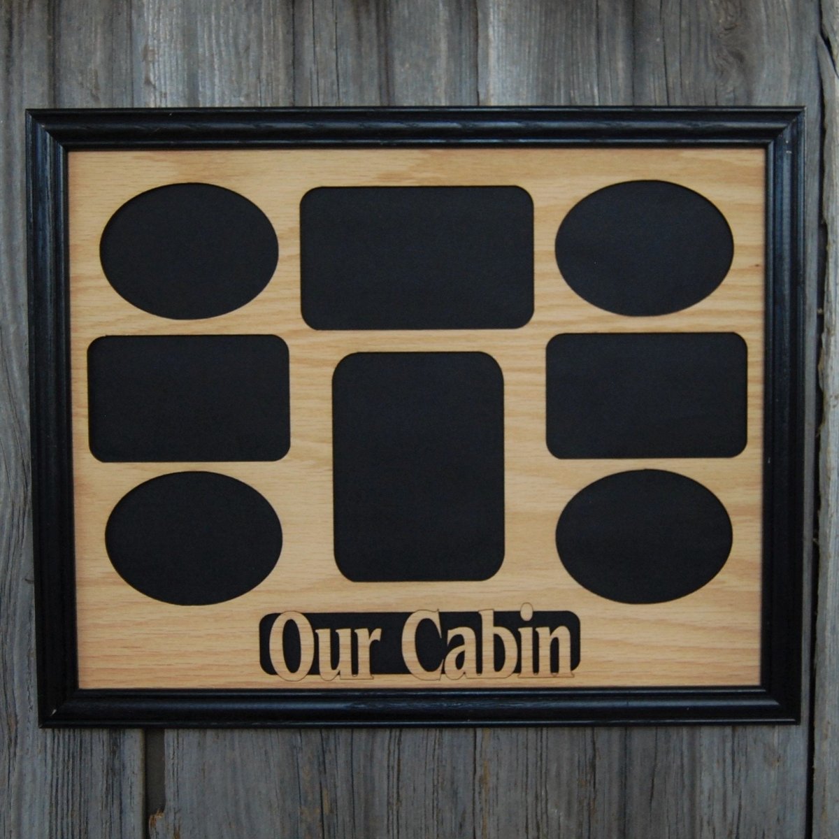 Our Cabin Picture Frame 11"x14" - Legacy Images - Picture Frames - 11x14 Picture Frame gifts for him hobbies laser engraved