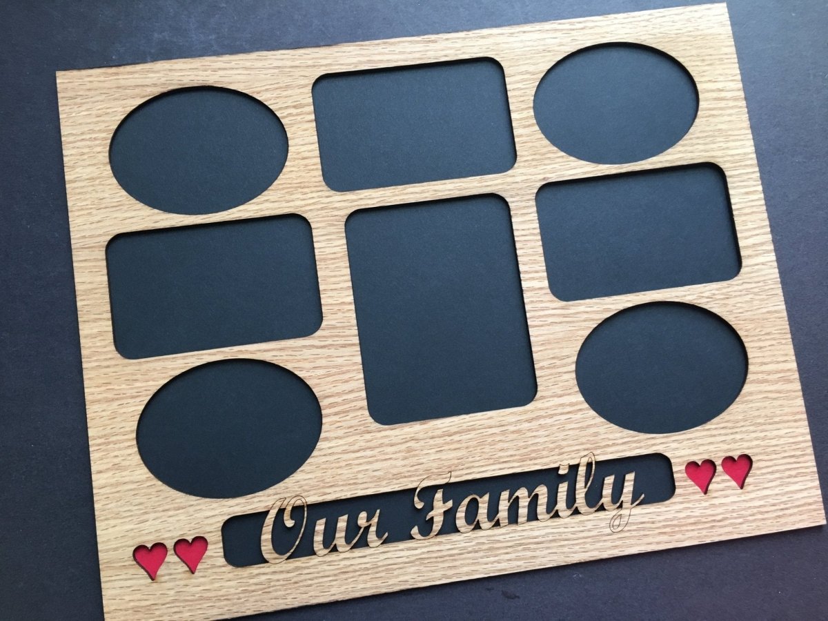 Our Family Picture Frame - Legacy Images - Picture Frames - 11x14 Picture Frame family gifts for him laser engraved
