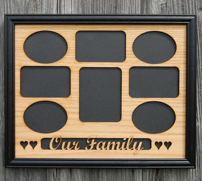 Our Family Picture Frame - Legacy Images - Picture Frames - 11x14 Picture Frame family gifts for him laser engraved