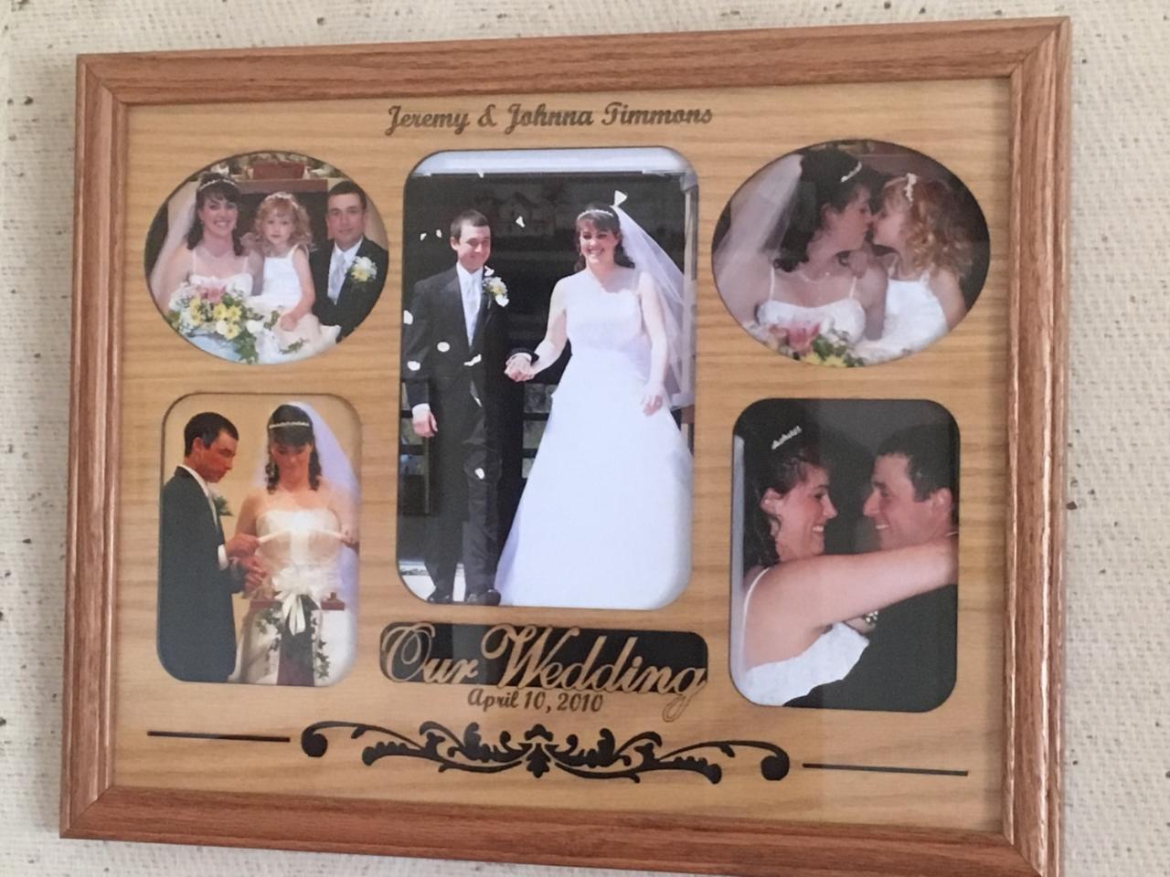 Our Wedding Picture Frame - Our Wedding Picture Frame, Picture Frame, home decor, laser engraved - Legacy Images - Legacy Images - Picture Frames