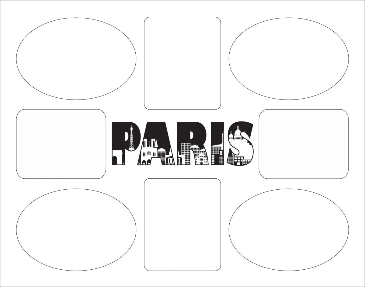 Paris Picture Frame - Legacy Images - Picture Frames - 8x10 picture frame FCS picture frame laser engraved