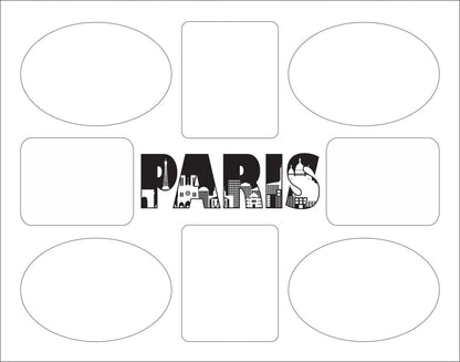 Paris Picture Frame - Legacy Images - Picture Frames - 8x10 picture frame FCS picture frame laser engraved