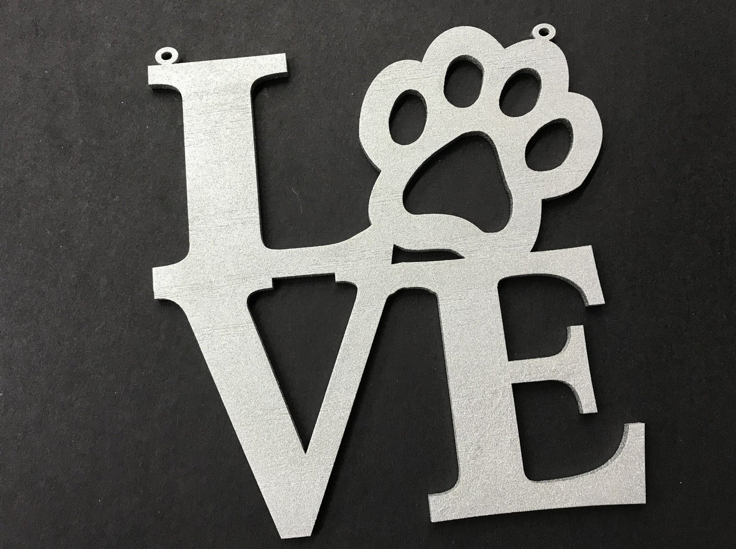 Paw Print Love Sign Wall Decor - Legacy Images - Novelty Signs