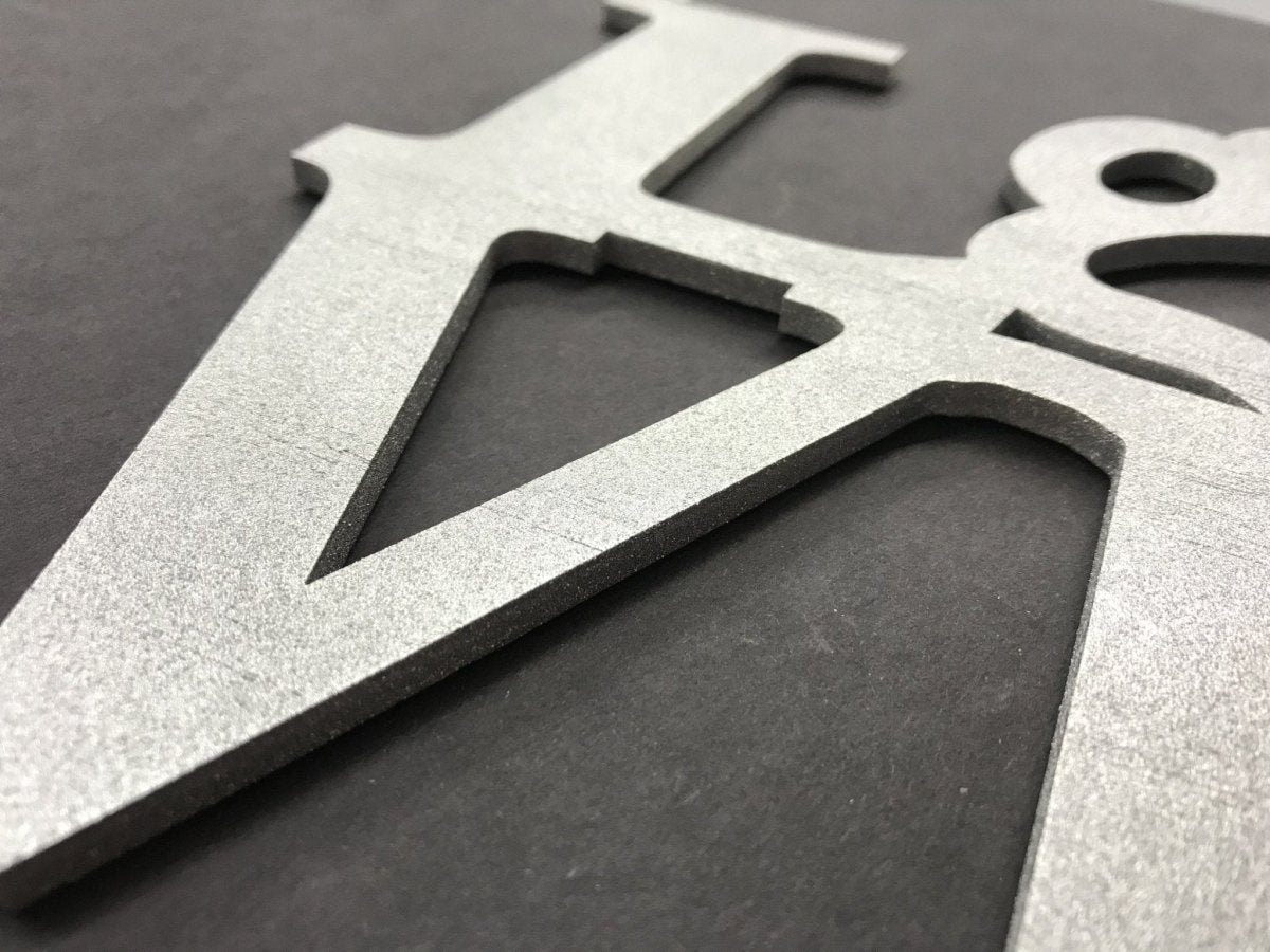 Paw Print Love Sign Wall Decor - Legacy Images - Novelty Signs - cord dog love sign laser engraved