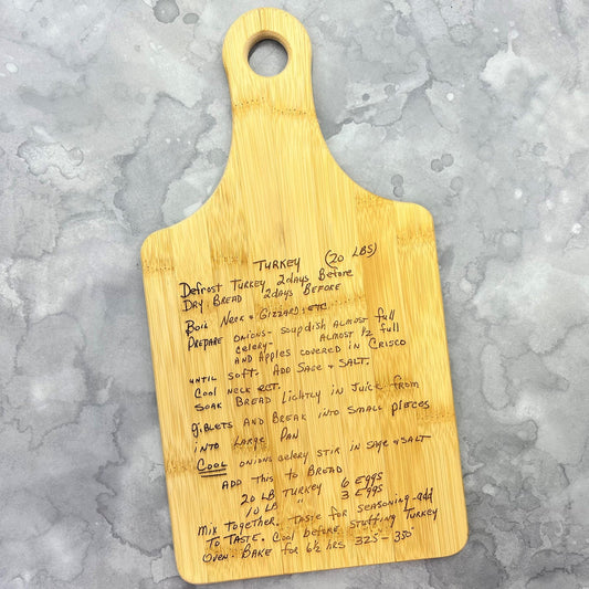 Personalized Bamboo Cutting Board Décor - Your Recipe or Quote - Legacy Images - Cutting Boards