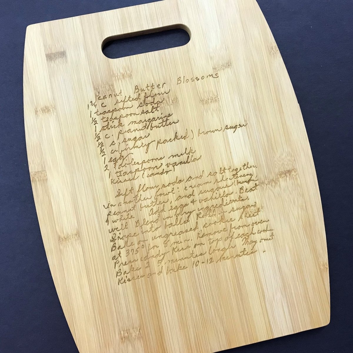 Personalized Bamboo Cutting Board Décor - Your Recipe or Quote - Legacy Images - Cutting Boards - Cutting Board engagement gift kitchen laser engraved