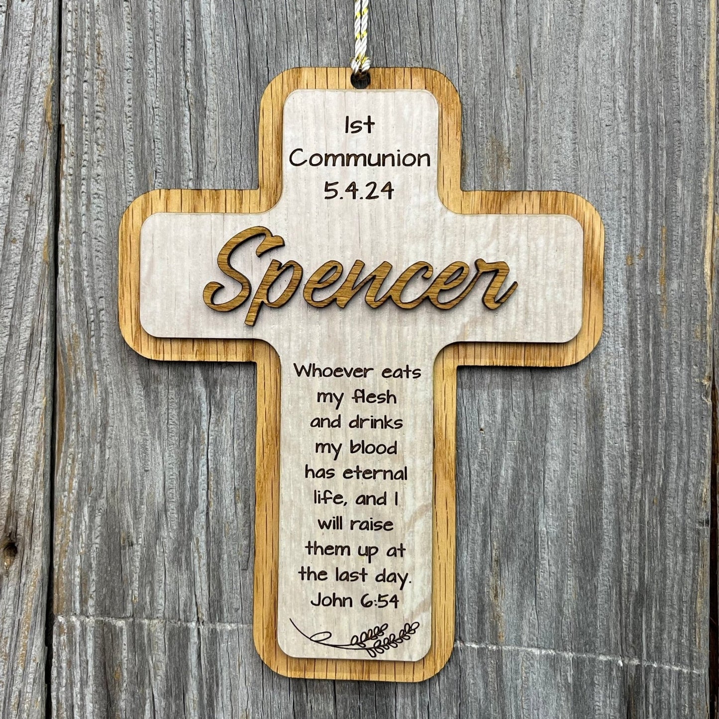 Personalized First Communion Ornament - Personalized First Communion Ornament - Legacy Images - Ornament