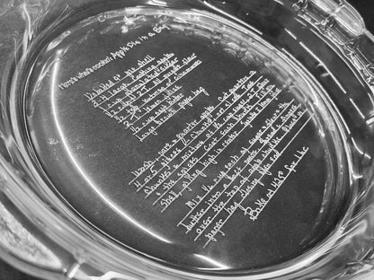 Personalized Pie Plate - Legacy Images - kitchen wedding laser engraved