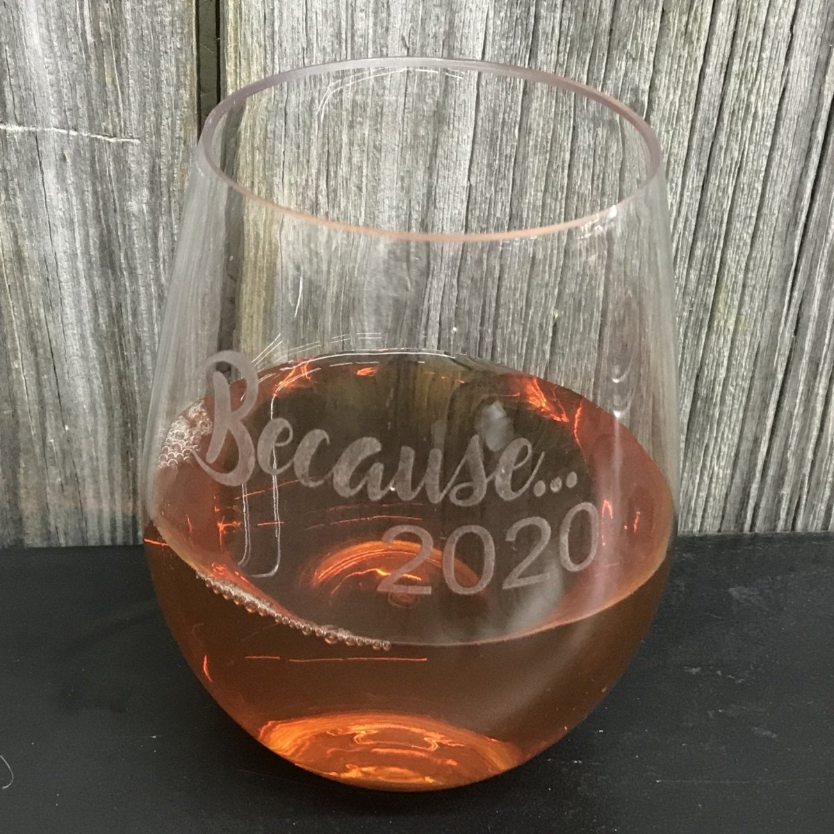Personalized Stemless Wine Glass - Legacy Images - Stemware - drinkware wedding wine glass laser engraved