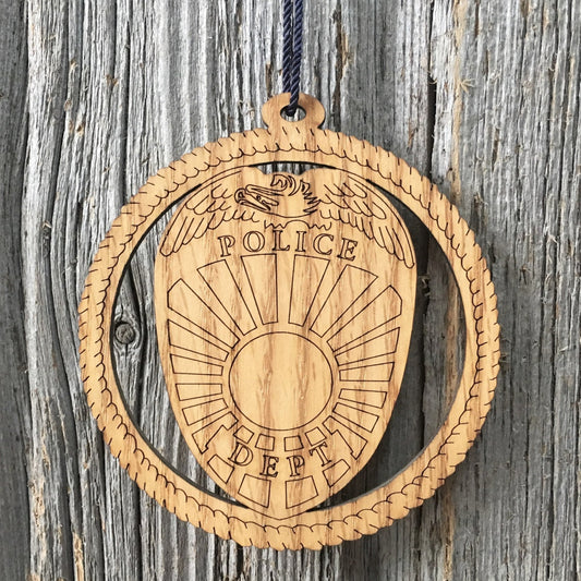 Police Ornament - Thin Blue Line Fundraiser for Bob Shock - Legacy Images - Holiday Ornaments