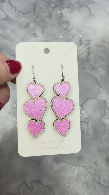 Heart Earrings - Dangles