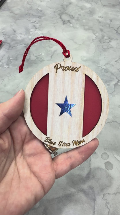 Blue Star Mom Ornament