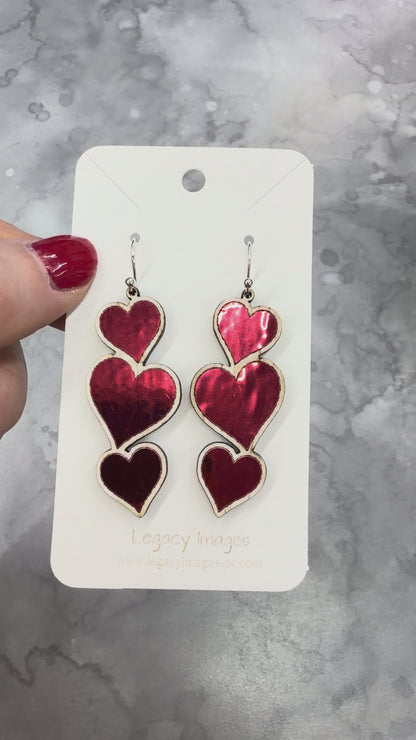 Heart Earrings - Dangles