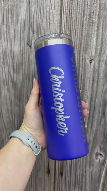Personalized 20oz Skinny Tumbler