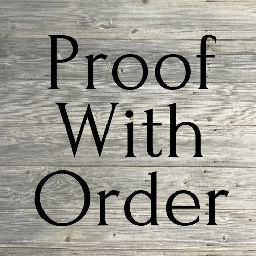 Proof with Order - Legacy Images - laser engraved