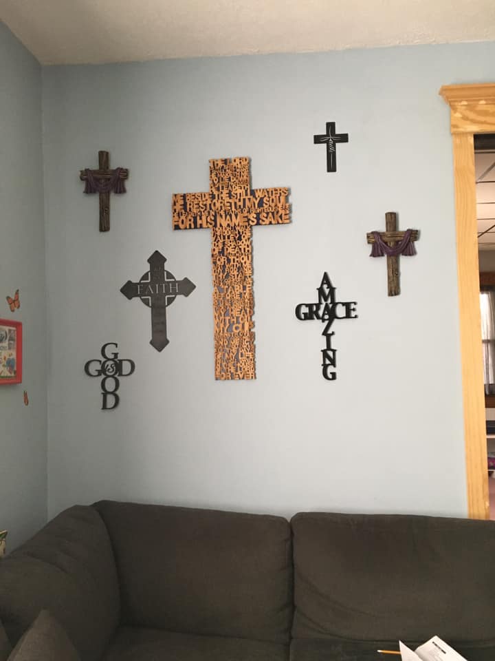 Psalm 23 Cross - Legacy Images - Novelty Signs - cross religious sign laser engraved