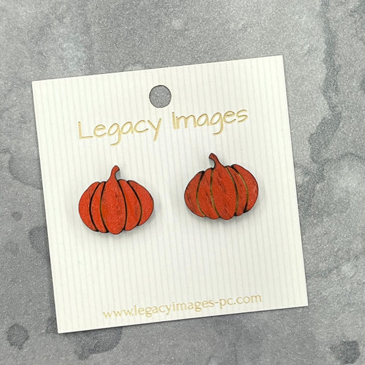 Pumpkin Earrings - Legacy Images - Earrings - Earrings fall holiday laser engraved