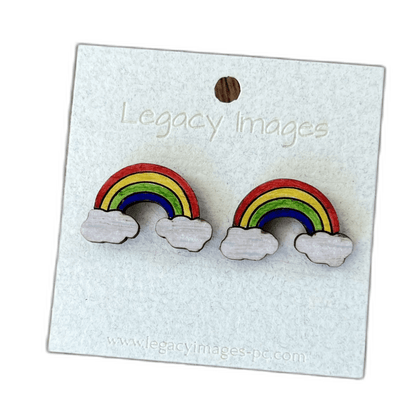 Rainbows Earrings - Legacy Images - Earrings - Earrings holiday holidays laser engraved