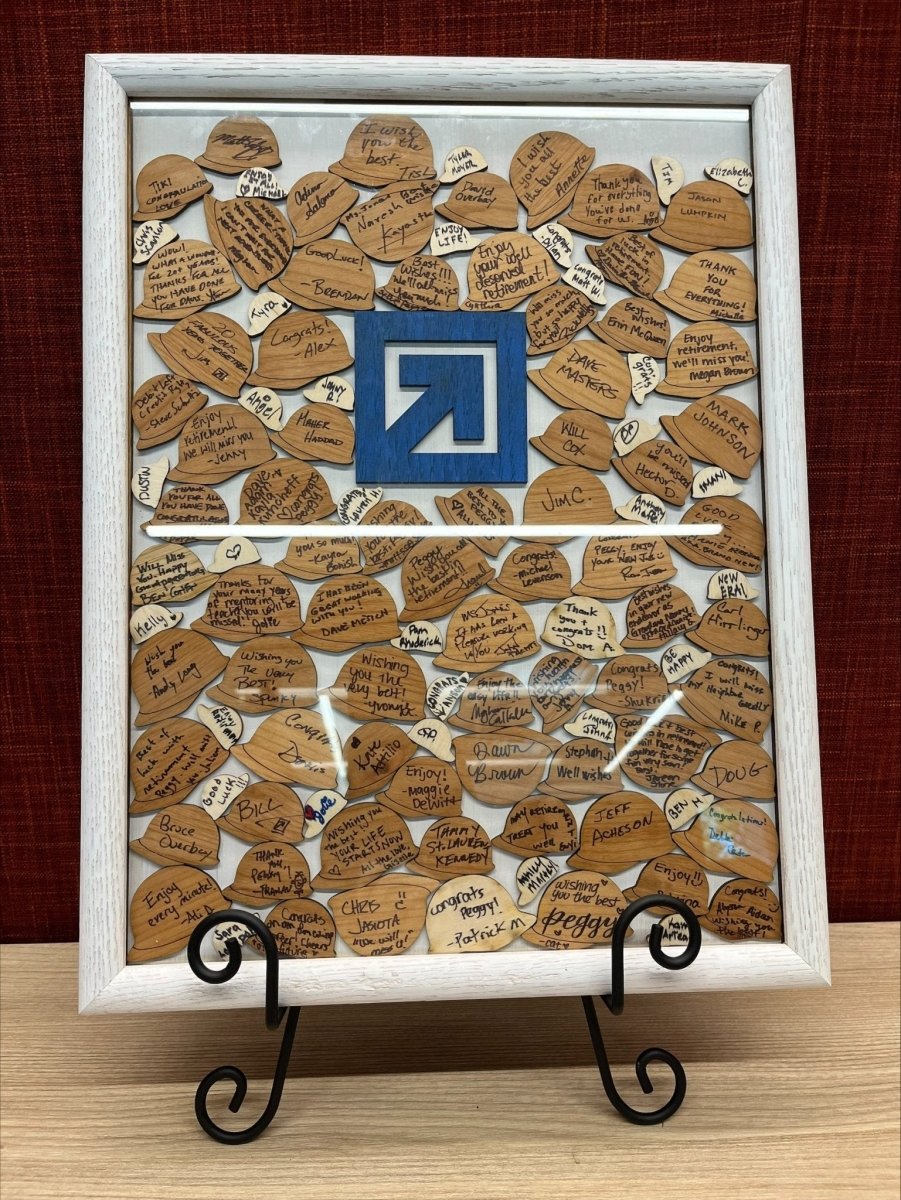 Retirement Guestbook - Legacy Images - Guestbook - 11x14 Picture Frame 12x16 picture frame 16x20 picture frame laser engraved