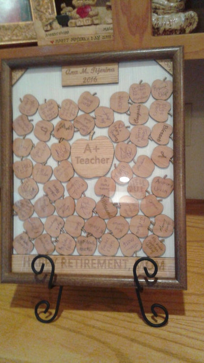 Retirement Guestbook - Legacy Images - Guestbook - 11x14 Picture Frame 12x16 picture frame 16x20 picture frame laser engraved