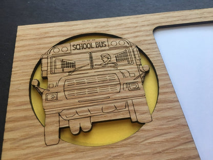 School Bus Driver Picture Frame - Legacy Images - Picture Frames - 11x14 Picture Frame 5x7 picture frame 8x10 picture frame laser engraved