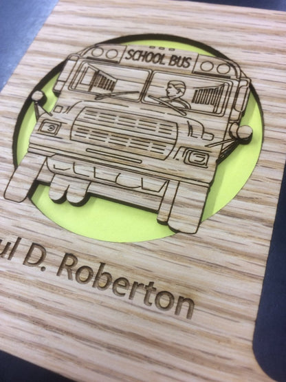 School Bus Driver Picture Frame - Legacy Images - Picture Frames - 11x14 Picture Frame 5x7 picture frame 8x10 picture frame laser engraved