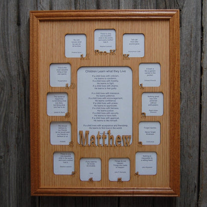 School Years Picture Frame 11"x14" - Legacy Images - Picture Frames - 11x14 Picture Frame name name picture frame laser engraved