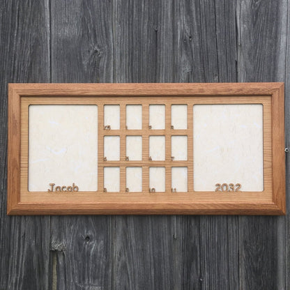 School Years Picture Frame 12"x28" - Legacy Images - Picture Frames - 12x28 picture frame name picture frame laser engraved