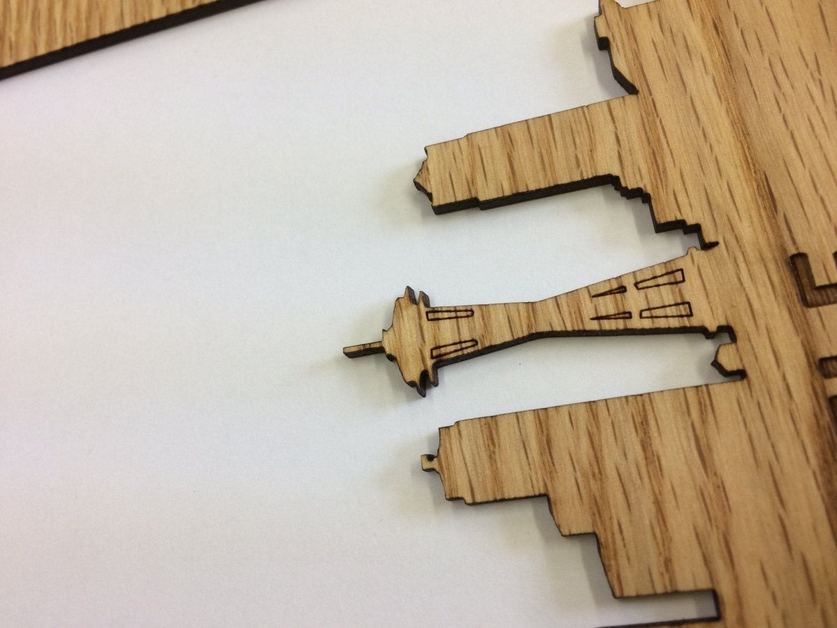 Seattle Picture Frame - 8x10 Frame Hold 5x7 Photo - Legacy Images - Picture Frames - 8x10 picture frame city picture frame laser engraved