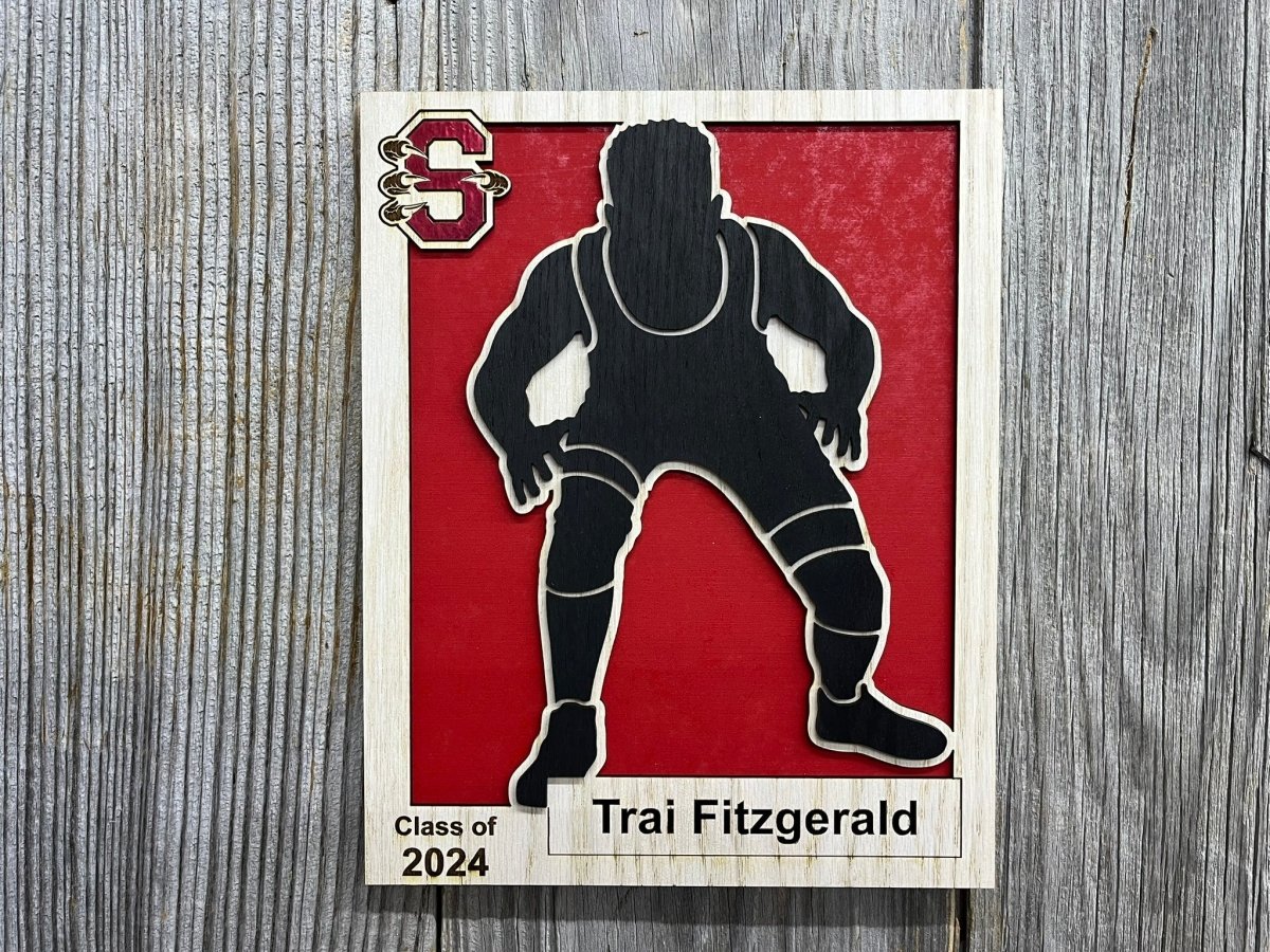 Senior Sports Plaque - Legacy Images - Novelty Signs - awards graduation personalized laser engraved