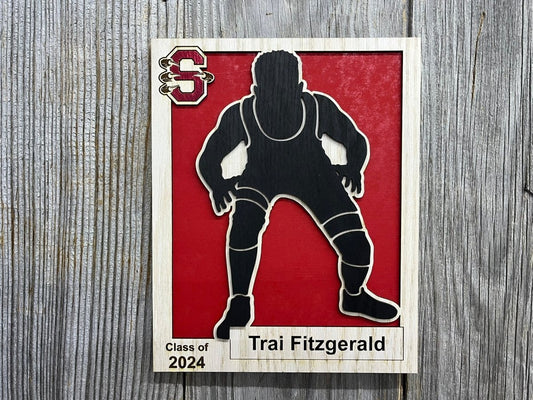 Senior Sports Plaque - Legacy Images - Novelty Signs - awards graduation personalized laser engraved