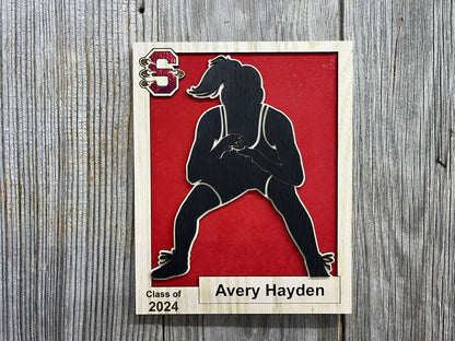 Senior Sports Plaque - Legacy Images - Novelty Signs - awards graduation personalized laser engraved