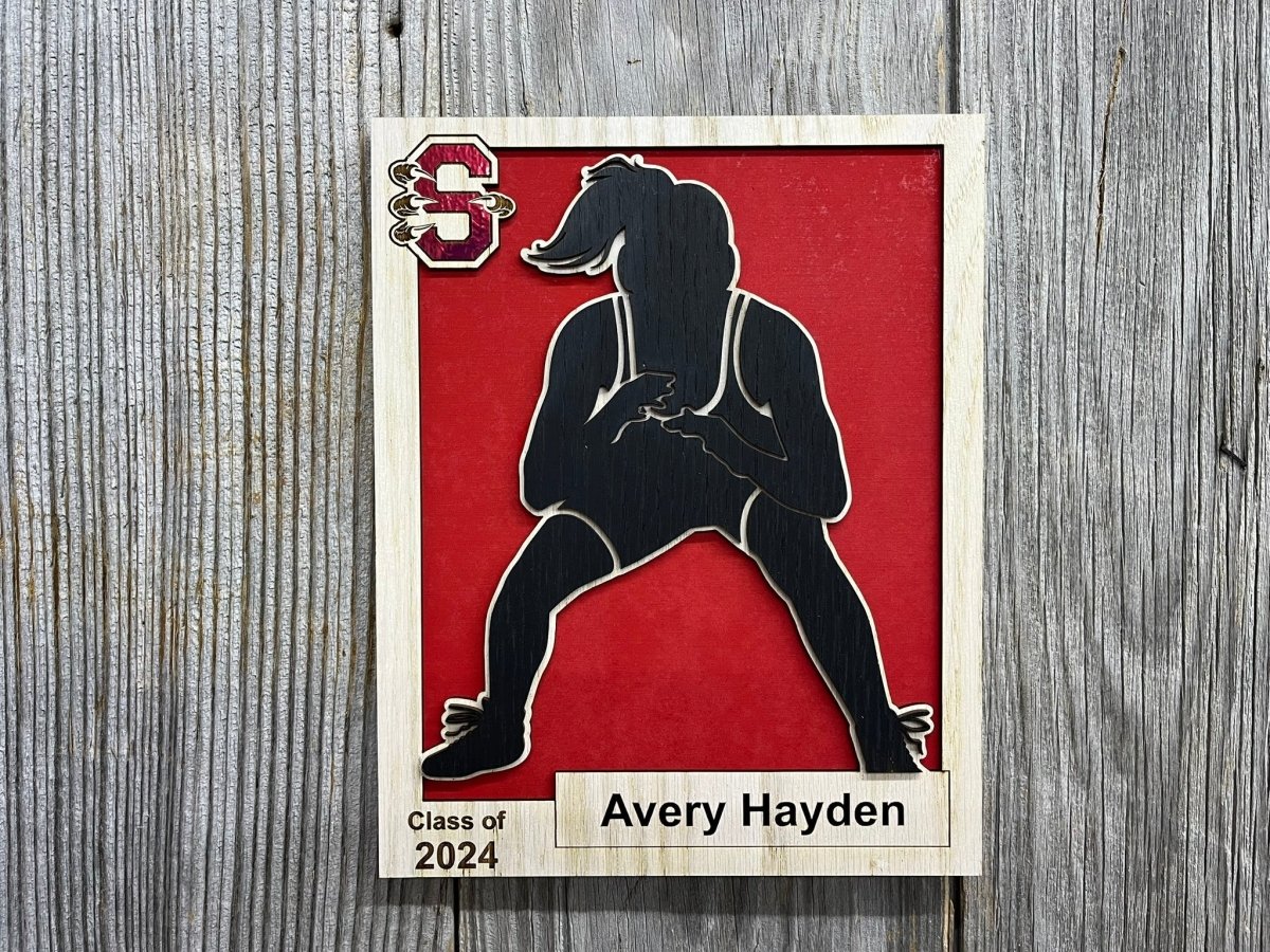 Senior Sports Plaque - Legacy Images - Novelty Signs - awards graduation personalized laser engraved