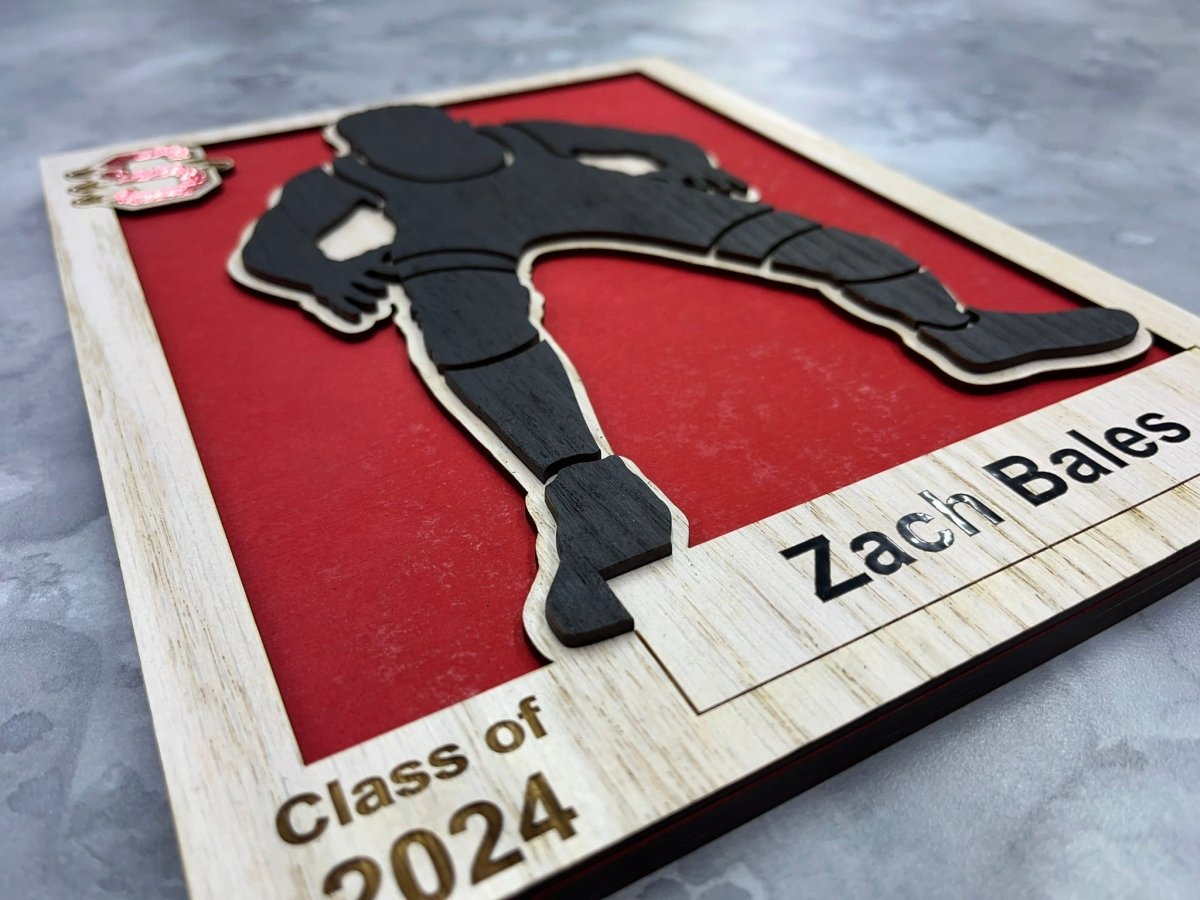 Senior Sports Plaque - Legacy Images - Novelty Signs - awards graduation personalized laser engraved