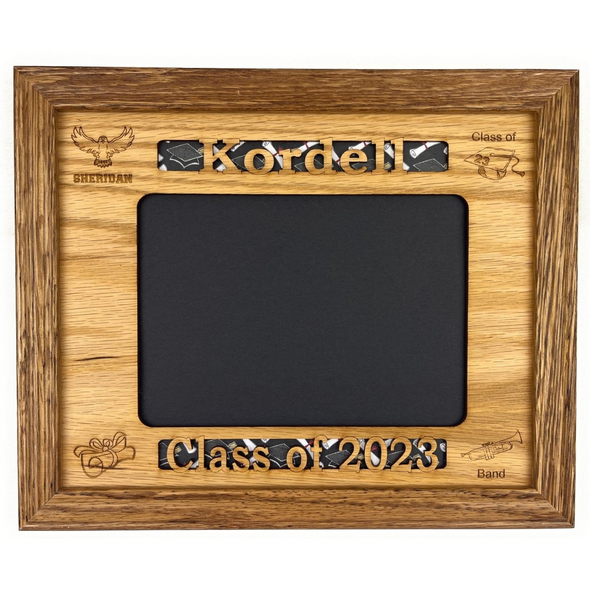 Senior Stats Graduation Picture Frame - Legacy Images - Picture Frames - 11x14 Picture Frame graduation name laser engraved
