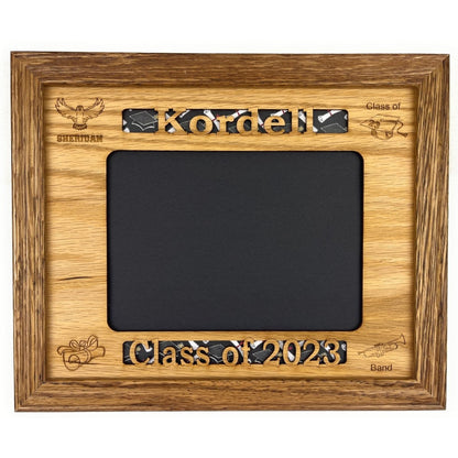Senior Stats Graduation Picture Frame - Legacy Images - Picture Frames - 11x14 Picture Frame graduation name laser engraved