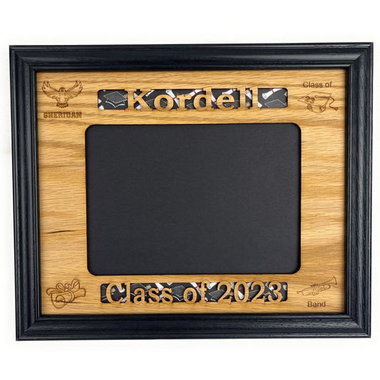 Senior Stats Graduation Picture Frame - Legacy Images - Picture Frames - 11x14 Picture Frame graduation name laser engraved