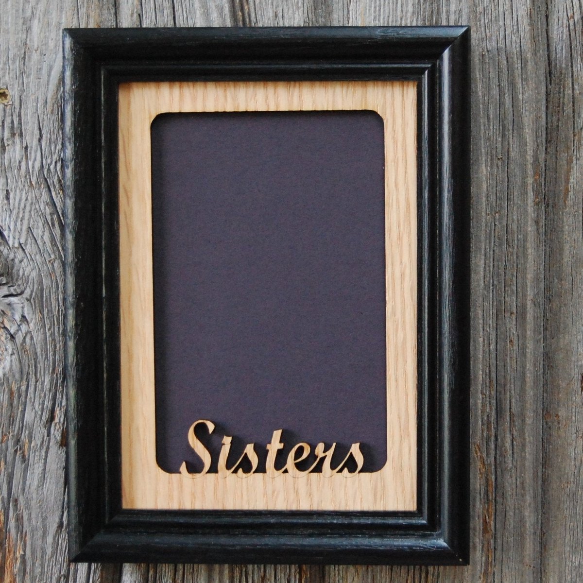 Sisters Picture Frame - 5x7 Frame Hold 4x6 Photo - Legacy Images - Picture Frames - 5x7 picture frame family picture frame laser engraved