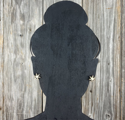 Snowflake Earrings - Legacy Images - Earrings - christmas Earrings winter laser engraved