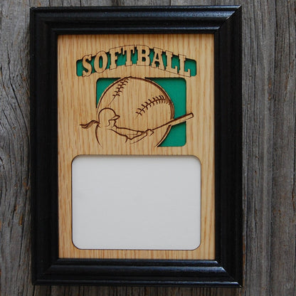 Softball Picture Frame - Legacy Images - Picture Frames - 11x14 Picture Frame 5x7 picture frame 8x10 picture frame laser engraved